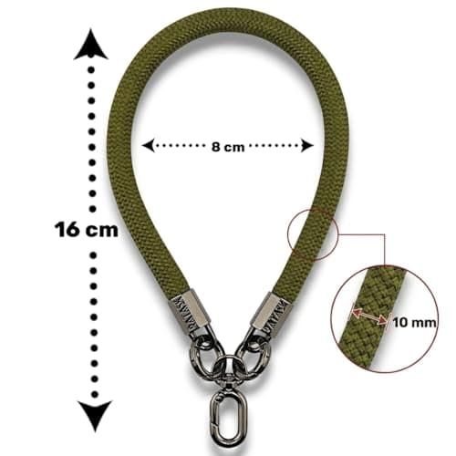 RATASK Wrist Lanyard Strap, Chunky Universal Mobile Phone Strap, Durable 10mm Rope Lanyard for Camera, Keys, Everyday Carry, Phone Charm Accessory, (Khaki) — view 4