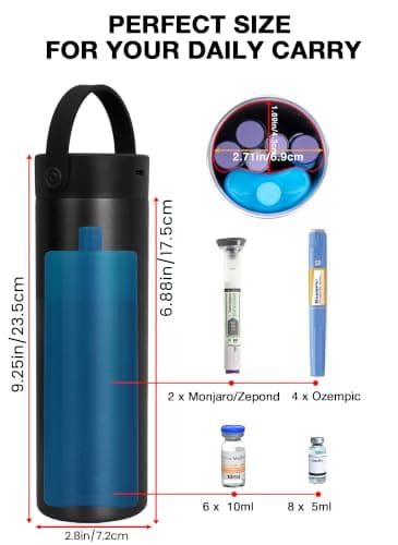 YOUSHARES Insulin Cooler Travel Case for GLP-1 Pens Monjaro,Ozempic — view 5