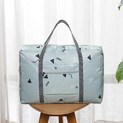 Travel Bags Foldable Waterproof Travel Bags for Hand Luggage - Lightweight Travel Bag for Sports Fitness Holiday (Grey, M, 2 Pack) — view 5
