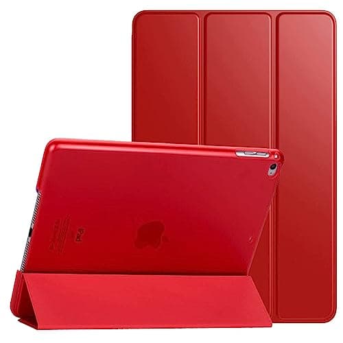 For Apple iPad Mini 4th/5th Gen A1538 A1550 A2126 A2124 Smart Magnetic Stand Case with Automatic Wake/Sleep (Red)