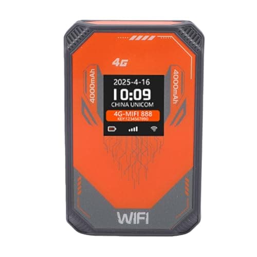 SENECESLI 4G Mobile WiFi Router, 8 Devices, LCD Display, Travel Hotspot