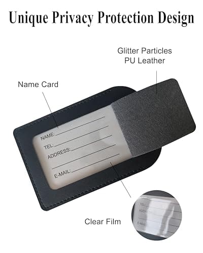 GroomBrideGifts Mr and Mrs Luggage Tags, Bridal Shower Gift, Honeymoon Travel Essentials, A Wife & Hubby, 4 * 3 — view 3