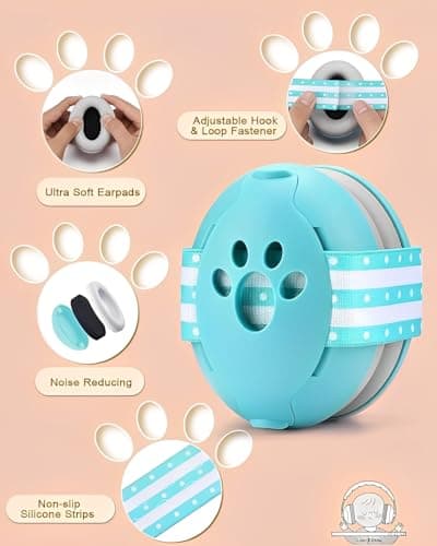 Baby Ear Defenders for 0-36 Months, Soft Adjustable with Noise‑Reduction — view 4