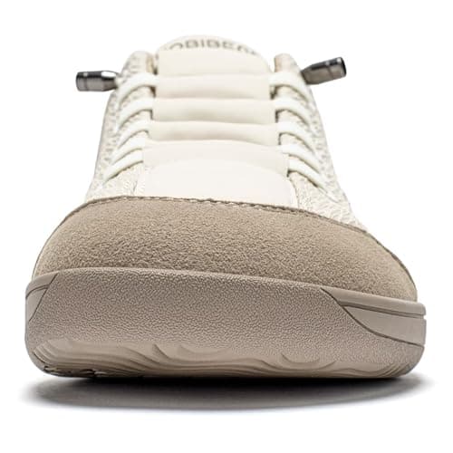 HOBIBEAR Unisex Wide Toe Trainers for Men Women Outdoor Trail Running Minimalist Walking Shoes Lightweight and Breathable Beige Brown — view 5