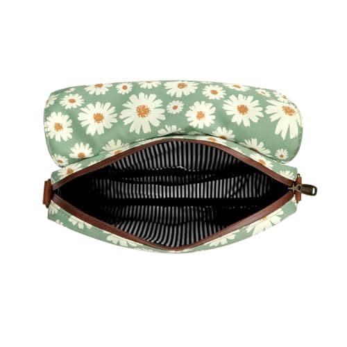 Waterproof Canvas Bike Panniers Bicycle Pouch Handlebar Bag Flower Pattern — view 5