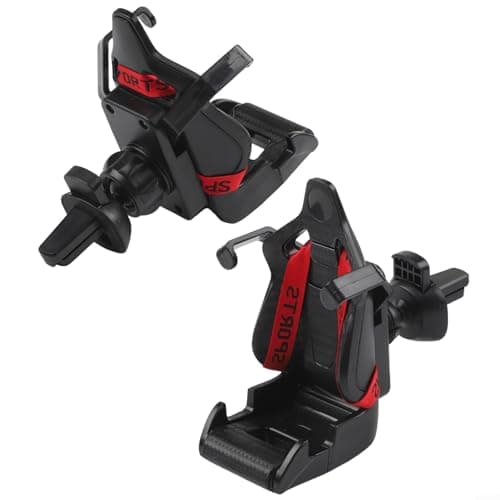 Risveglio ABS Fabric Car Phone Mount Air Vent Fit ABS Fabric Car Phone(red) — view 5
