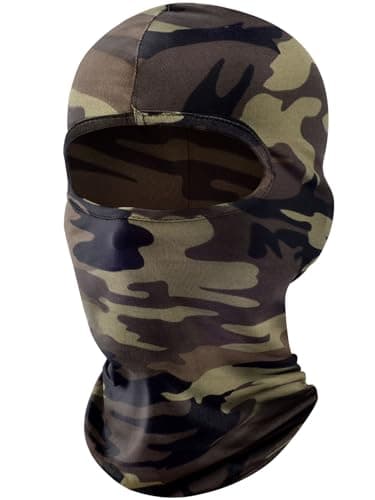 fuinloth Balaclava Ski Mask Motorcycle Cooling Summer UV Unisex Camouflage