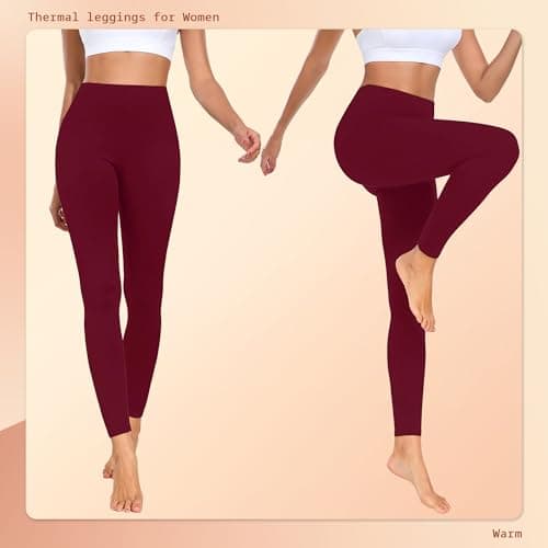 Thermal Leggings Women Fleece Lined Tights Yoga Pants Winter Warm Leggins — view 2