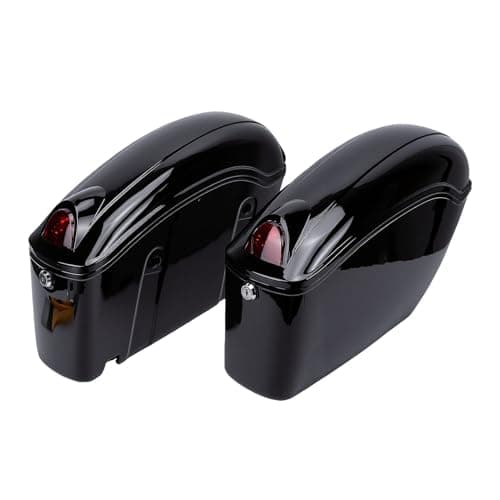 Vikye 22L Motorcycle Hard Saddle Bag with Lock and Signal Light
