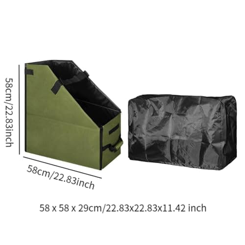 KTUXZCI Folding Bike Storage Box Car Transport Box Tailored For Travelers Seeking Reliable Transportation Solutions Portable Folding Bike Storage Bag Case, Green — view 6