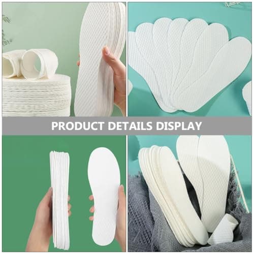 10 Pairs Disposable Thin Shoe Insoles with Sweat Absorption — view 5