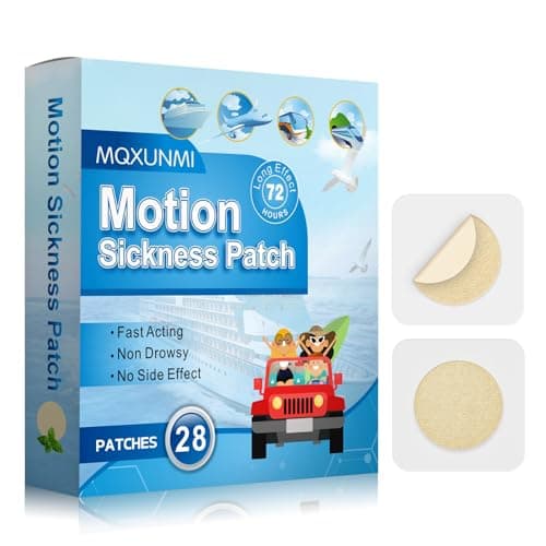 MQXUNMI Motion Sickness Patches, 28 pcs