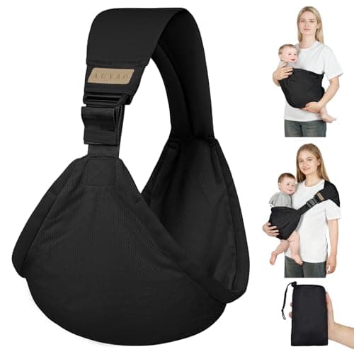 AUYAO Baby Sling Carrier Portable Toddler Sling Thick Shoulder Strap 3D Mesh Wrap Sling Wrap Baby Carrier Adjustable Baby Hip Sling Carrier for Newborn Up to 0-36 Month(Camouflage Pattern)