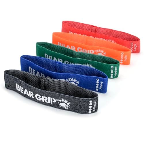 Bear Grip Resistance Bands - Fabric Elastic Bands | Mini/Multi-Colour