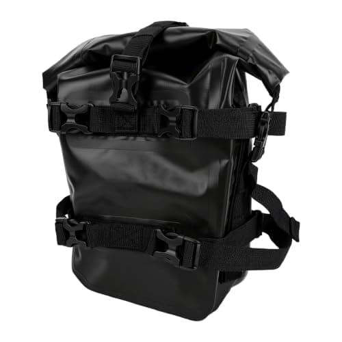 Ejoyous Motorcycle Crash Bar Bag 8L, TPU Frame Bag (Black)