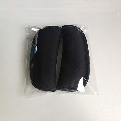 2 Piece Baby Stroller Car Seat Strap Covers Universal Soft Seat Belt Cushion for Newborns Infants and Kids (Black) — view 6