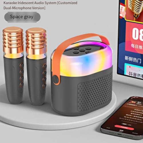 Compact Wireless Mic Speaker 12x8x10cm Easy Carry(Khaki) — view 3