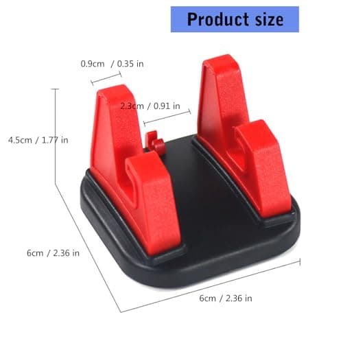 FANGZESHI Auto Dashboard Rotating Phone Mount with Antislip Silicone, Black — view 3