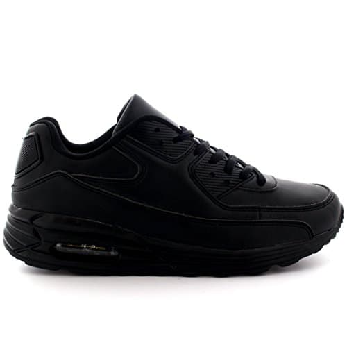 Get Fit Women’s Air Bubble Trainers - Lace-Up Lightweight Sports Sneakers with Shock-Absorbing Sole - Comfortable Walking & Running Shoes for Gym, Fitness & Everyday Wear - Black - UK6/EU39 — view 5