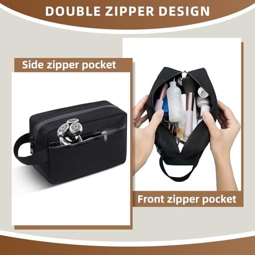 Toiletry Bag for Men Travel Wash Bag Portable Waterproof Gym Bag w/Handle — view 4