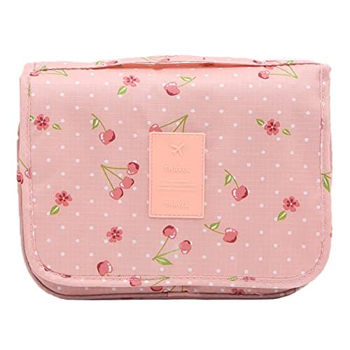 PATILWON Travel Wash Bag, Foldable Hanging Toiletry Makeup Bag Toiletries Organizer, Waterproof Washbag for Women Girls