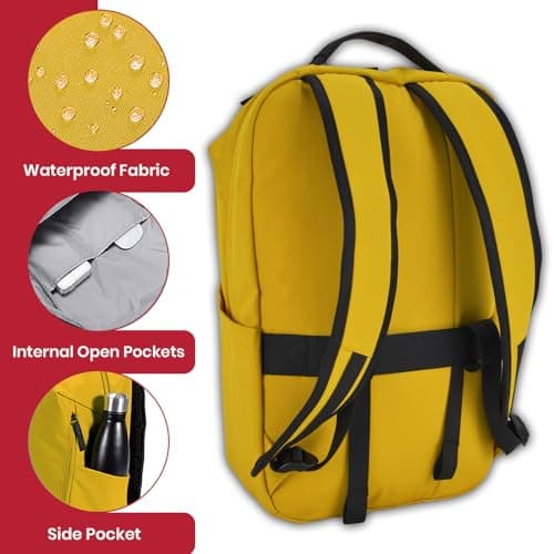 Deflecto 18L Anti-Theft Water-Resistant Laptop Backpack 15.6" - Secure Hidden Pockets, High Visibility Commuter Rucksack for Travel, School & Work - Men's & Women's — view 4