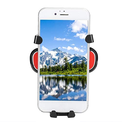 Bewinner Adjustable Car Phone Holder, Gravity Design for 4-7 Inch (Red)