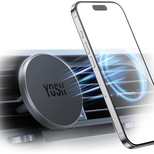 YOSH for MagSafe Car Mount Magnetic Phone Holder Air Vent for iPhone, Grey