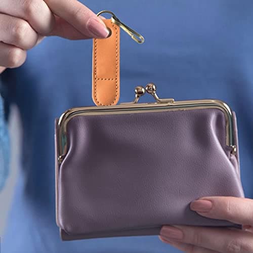 Veeteah SIM Card Bag - PU Leather Removal Ejector Pin Tool Storage Pouch with Detachable - Anti-Rust Phone Cards Holder Pouches for Home, Travel — view 2