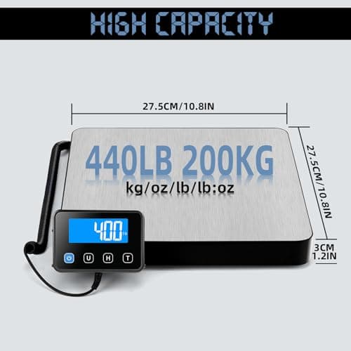 Drcowu Digital Postal Scales 200kg, Parcel Scale with Hold & Tare Function — view 2