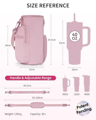 Sportsnew Stanley Tumbler Carrier Insulated Magnetic Water Bottle Bag — view 4