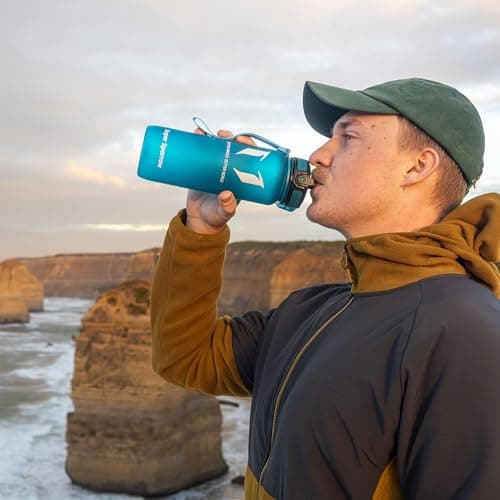 Super Sparrow Sports Water Bottle - 500ml - Non-Toxic BPA Free & Eco-Friendly Tritan Co-Polyester Plastic - For Running, Gym, Yoga, Outdoors and Camping — view 4