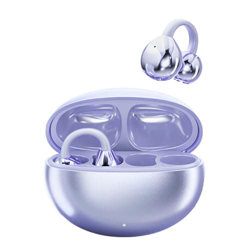 Gonggi AI Live Translation Headphones, 114 Languages Support Real Time Translator Sport Earbuds, 30H Playtime Bright Purple Earpiece for Travel Learning Business School