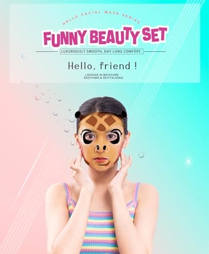 Giraffe Facial Sheet Mask Set, 5-Pack, 25 ml Individually Packed Sachets — view 3