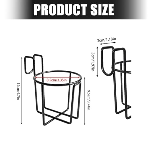 Functional Stainless Steel Cup Holder for Car and Camping — view 3