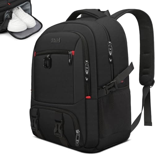 ZYB Laptop Backpack 17.3 Inch Expandable with Shoe Pocket