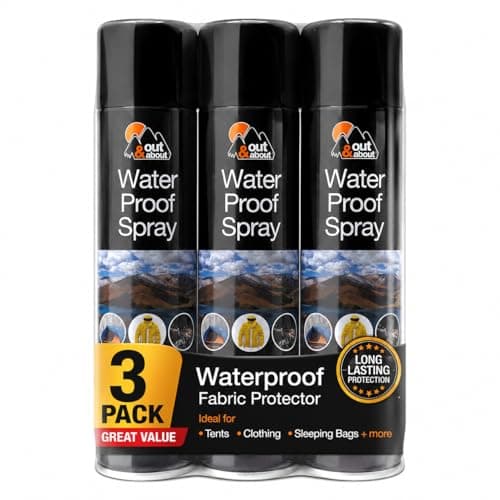 Waterproof Spray 300ml - Shoe Protector and Fabric Waterproofing for Leather, Suede, Boots and Tents | Fast-Drying, Invisible Shield Against Water, Stains and Dirt – Ideal for Everyday Use (3 Pack)