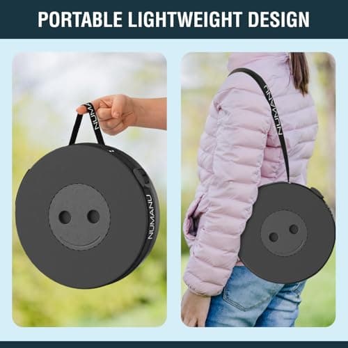 NUMANU - Enhanced Foldable Stool 2025, maximum 272.2 kg, adjustable height retractable telescopic seat, portable foldable stool, travel chair, foldable camping seat or footrest — view 6