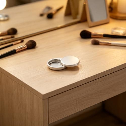 HEANUJJ Solid Perfume Travel Case with Swivel Lid and Airtight Seal 3g Aluminium Alloy Container Electroplated White Finish Portable Fragrance Balm Holder for Daily Commutes and Travel — view 5