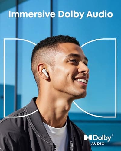 soundcore Liberty 5 by Anker, Noise-Cancelling Wireless Earbuds, 2x Stronger Voice Reduction, Real-Time Adaptive Noise Cancellation,Fast Charging,Dolby Audio, 6 Mic AI Calls (Cloud White) — view 4