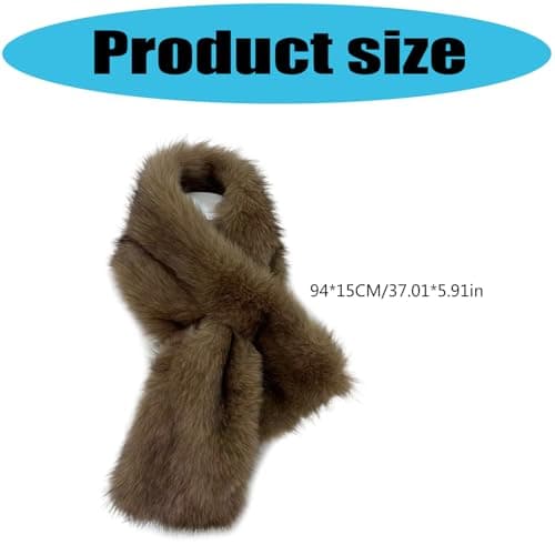 Jazuaiao Luxury Winter Shawl Scarf Unisex Plush Wrap Lightweight Warm Accessory for Travel & Cold Weather Winter Scarves for Women — view 4