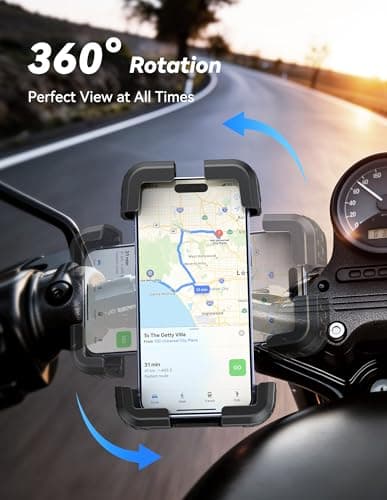 TECKNET Motorcycle Phone Mount, Bike Phone Holder For 4.7–6.8" Phones — view 5