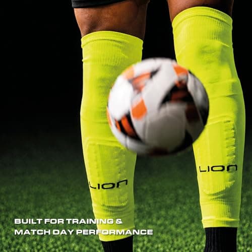 LION SPORTSWEAR Football Sock Sleeves To Accompany Grip Socks - Fits Over Calf/Shin Pads - Variety Of Colours To Match Your Team Kit (Royal Blue) — view 4