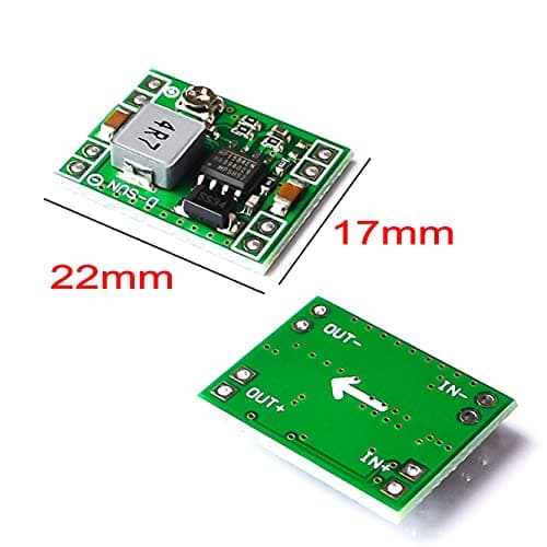 JZK 10 PCS Mini Size MP1584EN DC-DC Output Voltage Adjustable Step-Down Module, 3A Buck Converter, Adjustable 24V to 12V, 9V, 5V, 3V — view 3