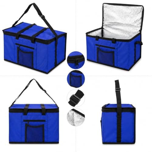 28L Extra Large Cooler Bag with Shoulder Strap, Blue — view 2