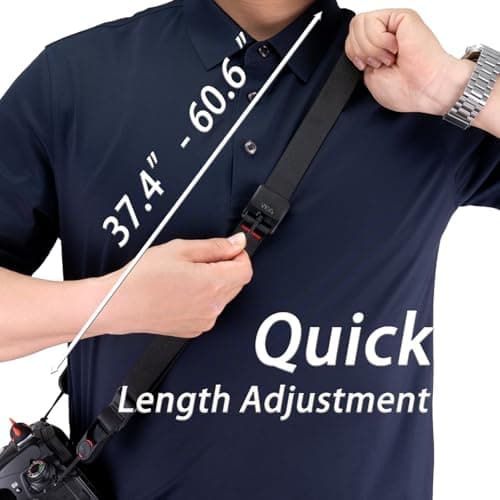 VKO Camera Neck Strap Quick Release Shoulder Straps for Street Photographer — view 4
