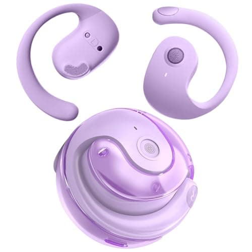 OWS AI Language Translator Earbuds Real Time, Supports 144 Languages, Earphone 3-in-1 Accents,Headphones Language Earbud Translators Bluetooth & APP for Travel, Business, and Learning(Purple)