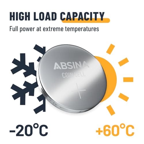 ABSINA Button Batteries Mixed Pack of 24 Alkaline & Lithium — view 4