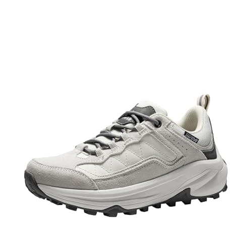 NORTIV 8 Women's Waterproof Hiking Shoes Leather,Khaki,6.5
