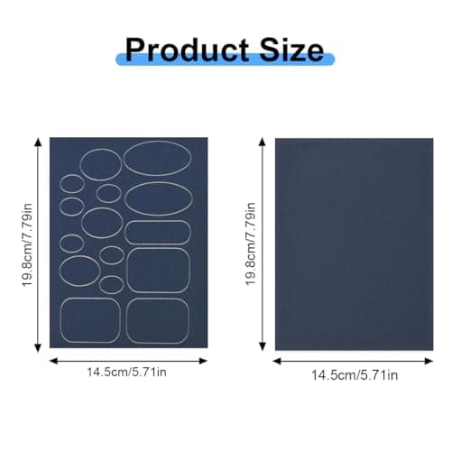 LICQIC Down Jacket Repair Patches, 6 Pieces Navy — view 2